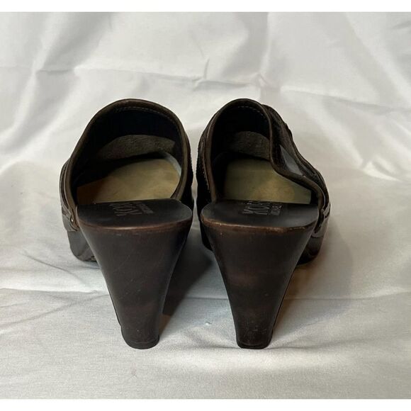 KORS‎ Michael Kors Brown Leather Clog with Braid Size 6M - Picture 4 of 6